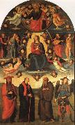 PERUGINO, Pietro The Assumption of the Virgin with Saints oil painting on canvas